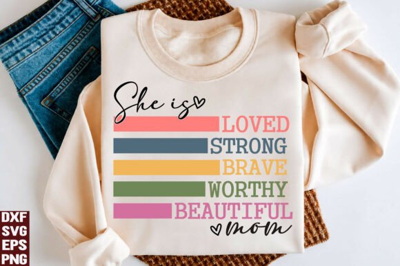 A Brand Designer's Review of Retro She is Mom Graphics for T-Shirt Designs