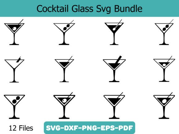 A Craft Designer's Review of the Cocktail Glass SVG Graphics