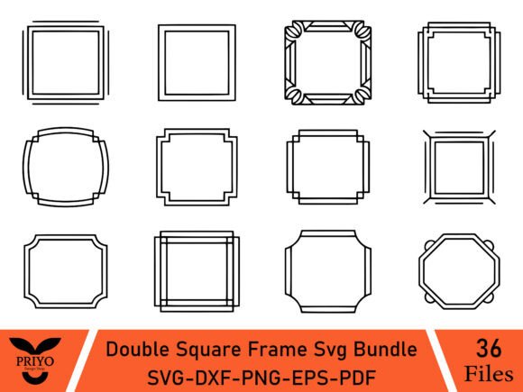 A Crafter’s Review of the Double Square Frame SVG Bundle