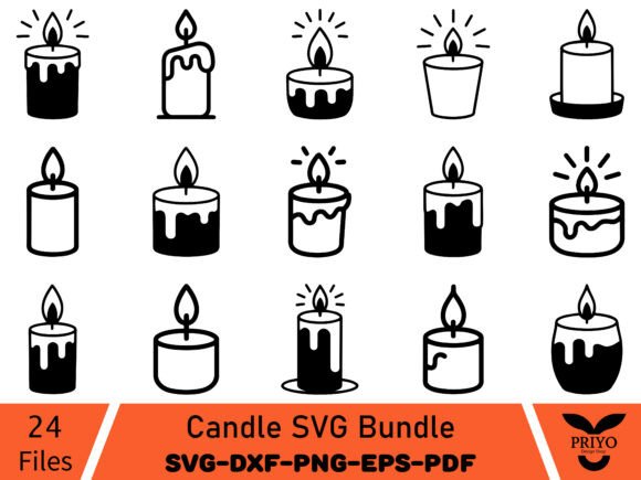 A Designer's Eye on the Candle SVG Bundle