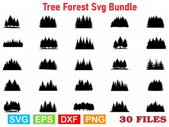 A Detailed Look at the Tree Forest SVG Graphics Bundle