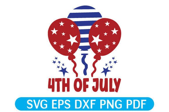 A Festive 4th of July Balloon SVG for T-Shirts and Graphics