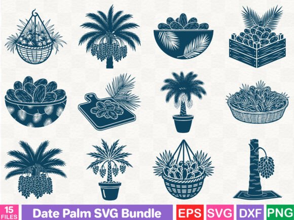 A Graphic Designer’s Take on the Date Palm Illustrations Bundle