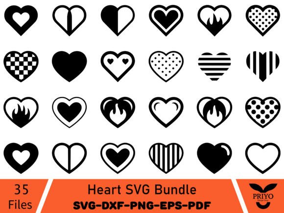 A Heart SVG Bundle for Timeless Graphics & Illustrations