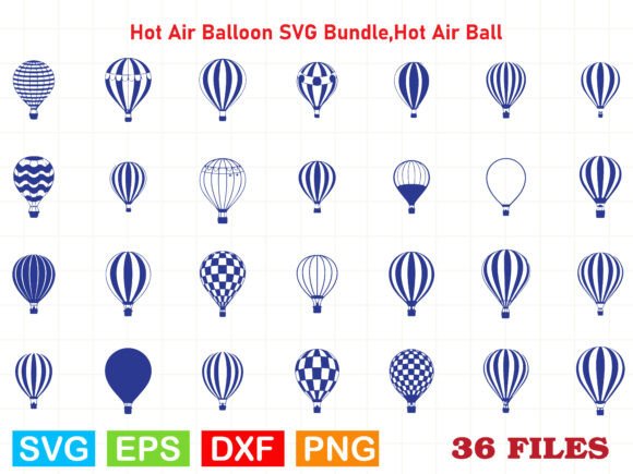 A Hot Air Balloon Graphic Perfect for Crafting & Illustrations