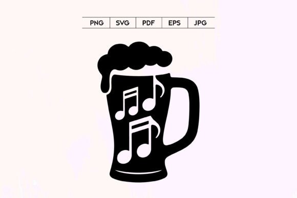 A Music-Lover's Beer Mug for Branding & Graphics