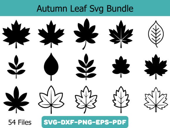 Autumn Leaf SVG Bundle for Graphics & Illustrations
