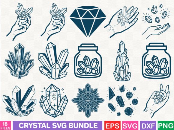 Crystal SVG Bundle: A Graphics Asset for Illustrations