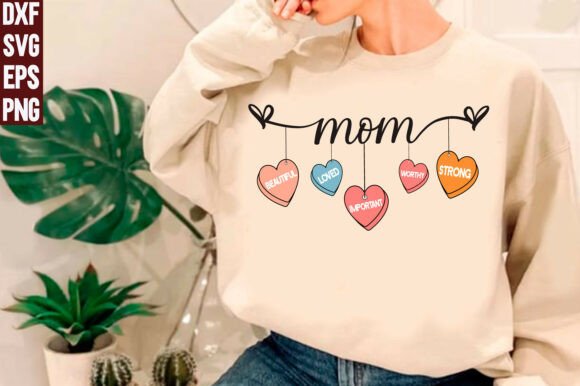 Mom Hearts SVG: A Versatile Graphic for T-Shirt Designs