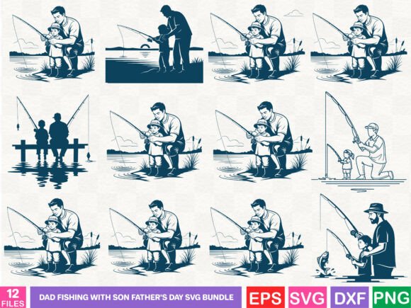 Reviewing a Father's Day Fishing Graphic for Brand Campaigns
