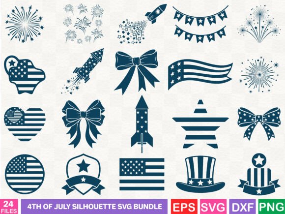 Reviewing a Fourth of July Silhouette SVG Graphics Bundle for Client Work