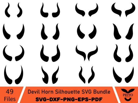 Reviewing the Devil Horn Silhouette SVG Graphics Bundle
