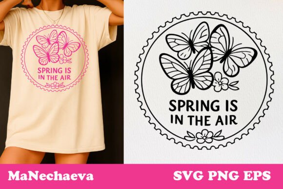 Reviewing the Spring Is In The Air Stamp Graphic for T-Shirt Designs