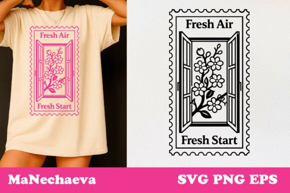 Spring Postal Stamp SVG: A Graphics Gem for T-Shirt & Local Branding