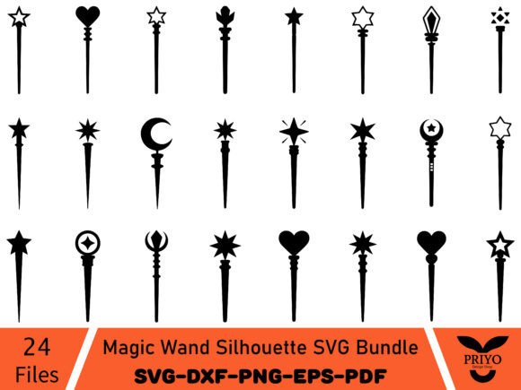 Testing Magic Wand Silhouette Graphics for Product Collections