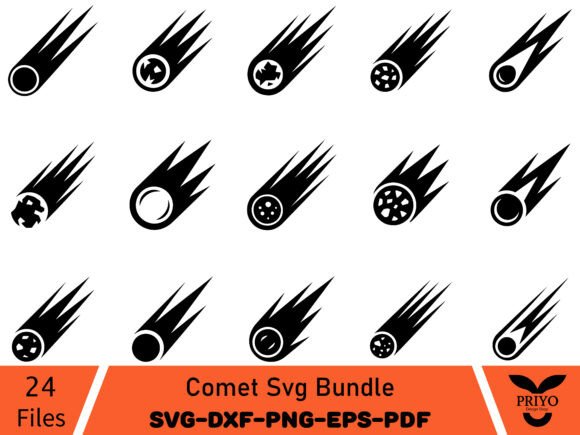 The Comet SVG Bundle: A Graphics Asset for Elegant Crafting