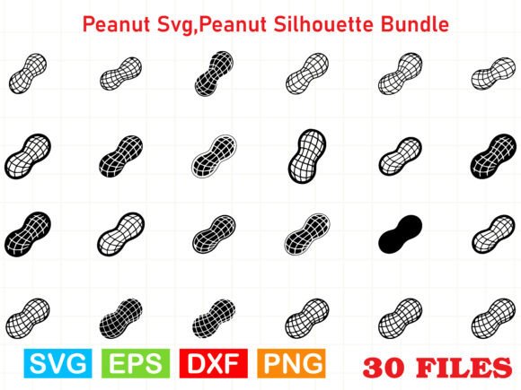 Using a Peanut Silhouette Bundle in Your Graphics Business