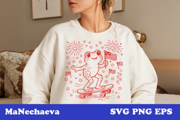 Using Patriotic Frog Graphics for Blogging and T-Shirt Designs